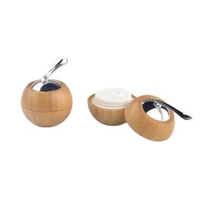 Leere Kosmetikflaschen Flaschen mit Creme Flaschen mit Silberne Spatula 50g Kapazität in Apfelform