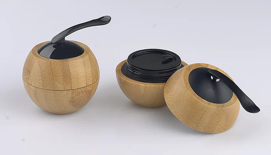 Leere Kosmetikflaschen Flaschen mit Creme Flaschen mit Silberne Spatula 50g Kapazität in Apfelform
