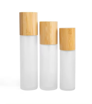 30 ml 50 ml 60 ml gefrorene Glasnebel Sprühflasche mit Bambuskappe 30 ml-D37*H103