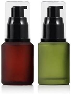 Rose Red Leere Frostglaspumpenflasche mit transparenter Kappe Emulsionslotion