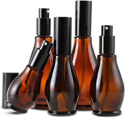 100 ml Bernsteinglas Reisebflaschen Kosmetikcreme Pumpe Flasche Spenderbehälter