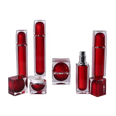 30G 50G Luxusquadratische Hautpflegebehälter Acryl-Kosmetikcreme Flasche/Glas