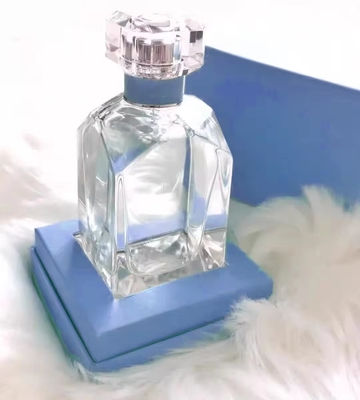 30 ml leere, durchsichtige, quadratische Parfümflaschen aus Luxusglas