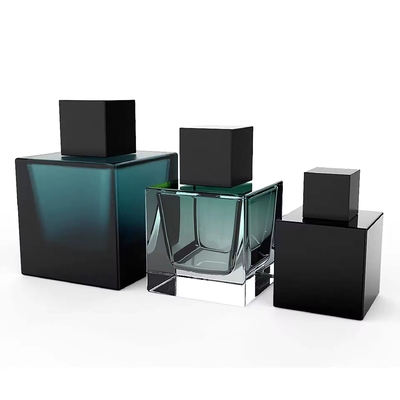Hochwertiges Luxusquadrat 30ml 50ml Glas leeres, maßgeschneidertes Parfüm Flasche