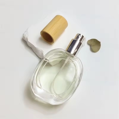 Glasparfüm Flaschenflasche Oblate Rundflasche Transparente Flasche Portable Sprayflasche
