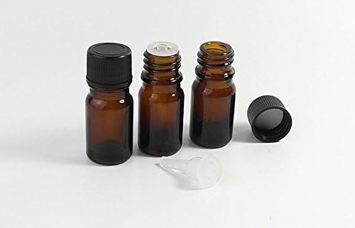 10 ml, 20 ml, 30 ml ätherische Ölflaschen aus Glas mit Schraubverschluss Leeres Bernsteinglas