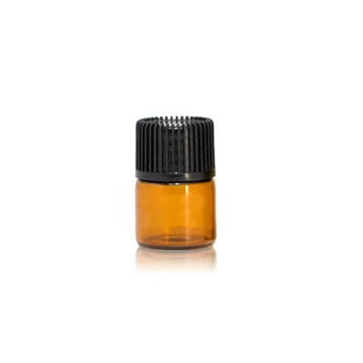 1 ml 2 ml 3 ml 4 ml 5 ml ätherisches Öl Mini-Amber-Flaschen aus Glas mit Schraubverschluss