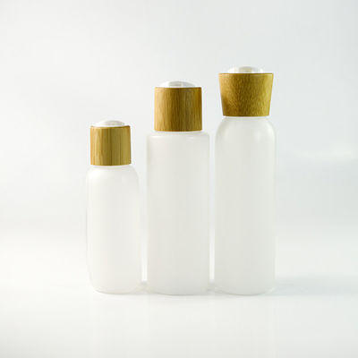 kosmetische Verpackenbehälter 18/410 30ml mit Serum-Bambustropfenzähler-Kappe 112 x 75mm