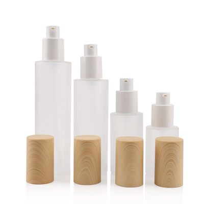 Flaschen-Glasgläser der Lotions-80ml mustern Massenkosmetische der Pumpen-40/410 Creme 40mm