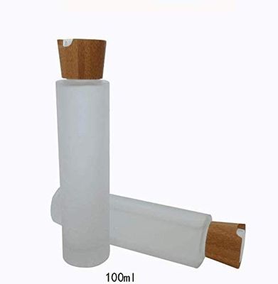 20/410 20mm kosmetischer Bambusglasdeckel-kosmetisches Glas der Flaschen-100ml