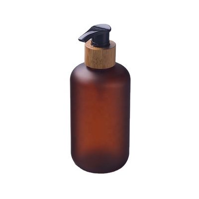 8oz bereifte bernsteinfarbige kosmetische HAUSTIER 250ml Flaschen-UVschutz-luftlose Gläser kosmetisches Verpackenodm