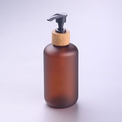 8oz bereifte bernsteinfarbige kosmetische HAUSTIER 250ml Flaschen-UVschutz-luftlose Gläser kosmetisches Verpackenodm