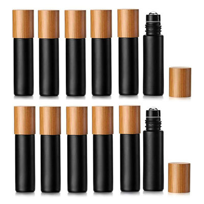 ätherisches Öl 10ml 22/400 füllt Bambusklarglas-Rollen-Flaschen der kappen-22mm ab