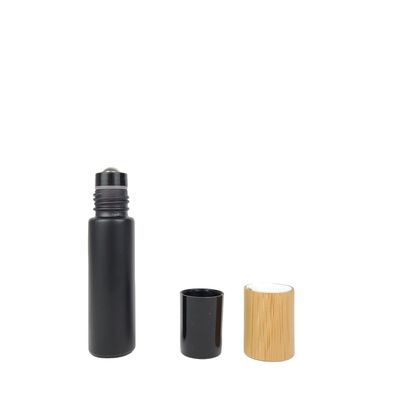 ätherisches Öl 10ml 22/400 füllt Bambusklarglas-Rollen-Flaschen der kappen-22mm ab