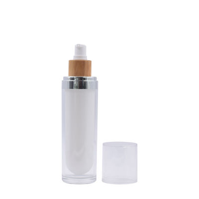 luftlose Glaskosmetik 40ml 100g füllt Feuchtigkeitscremes ab, die luftlose Pumpen-Gläser Schließung glatt machen
