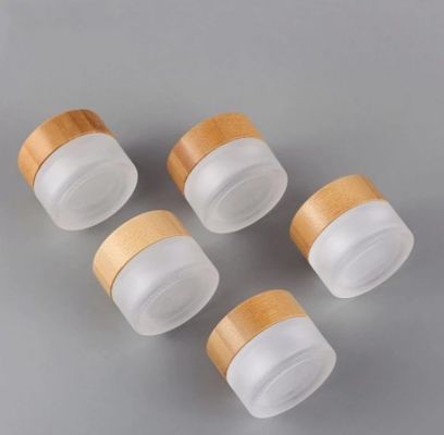 kleiner kosmetischer Bambusplastikdeckel 120g der 50g Probengefäß-46mm