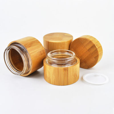 leere Kosmetik 20g 15ml rüttelt Bambusbehälter für Kosmetik mit Rippen versah 3oz