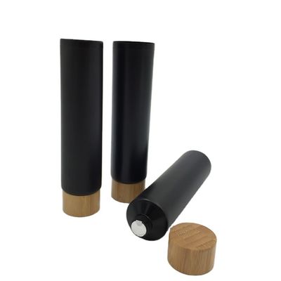 kosmetische weiche AluminiumRöhrenverpackung 200ml für Kosmetik-Bambusdeckel 40/400 40MM
