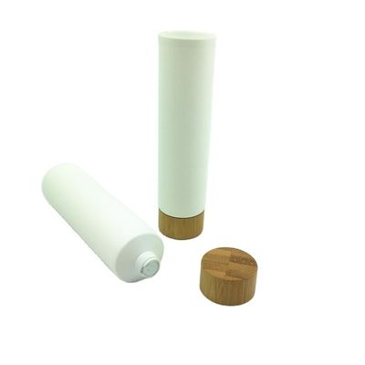 kosmetische weiche AluminiumRöhrenverpackung 200ml für Kosmetik-Bambusdeckel 40/400 40MM