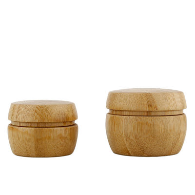 2 Unze 2,95 luftloser Pumpen-Cremetiegel des Zoll-Bambusdeckel-kosmetischer Glas-30ML