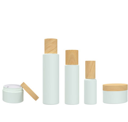 24/415 weiße Plastikkosmetik 140ml 55g füllt Behälter mit Deckeln ab
