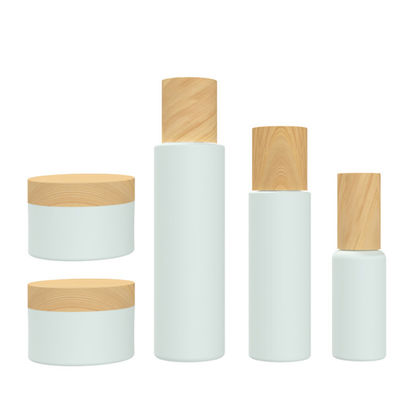 24/415 weiße Plastikkosmetik 140ml 55g füllt Behälter mit Deckeln ab