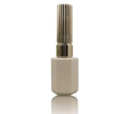 Nagellack-Flasche Matte Ivory Clear Empty des Quadrat-12ml