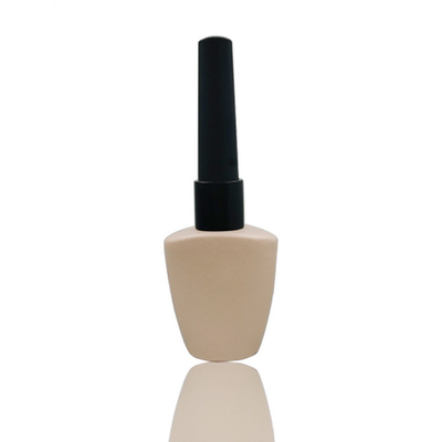Nagellack-Flasche Matte Ivory Clear Empty des Quadrat-12ml