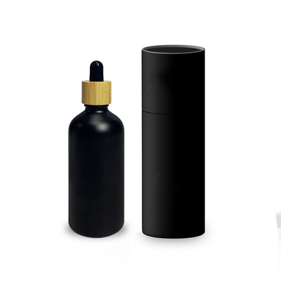 Flaschen ätherischen Öls 5ml 10ml 15ml Matte Black With Dropper Frosted