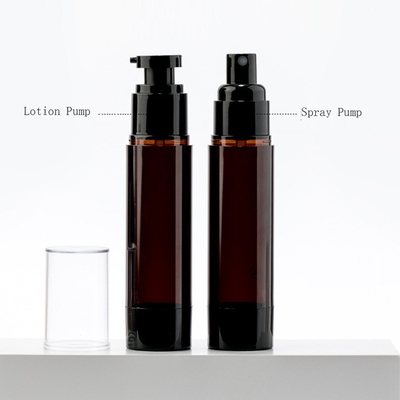 Pumpflasche-Lotions-Nebel-Spray-Hautpflege-kosmetische Flasche Browns leere luftlose
