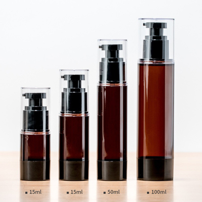 Pumpflasche-Lotions-Nebel-Spray-Hautpflege-kosmetische Flasche Browns leere luftlose