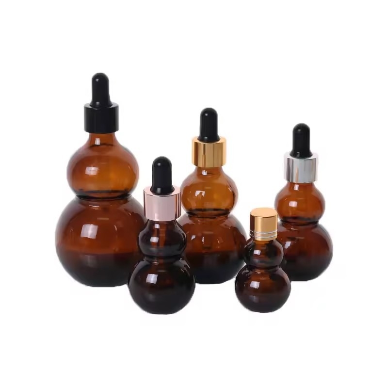 15 ml 30 ml Amber Glas Tropffflasche Ätherische Ölflaschen für Haar und Körperöl